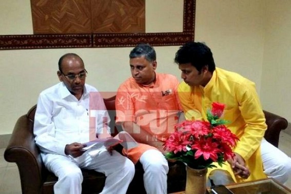 Tripura BJP President discussed state’s problems with Union Minister Tripura BJP President discussed state’s problems with Union Minister